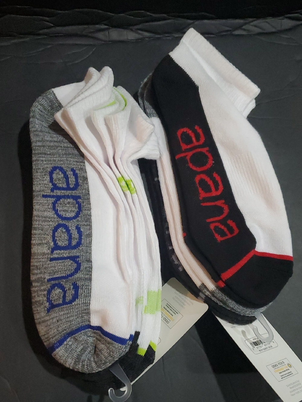 Apana white multi 6pairs of cushioned socks brand new